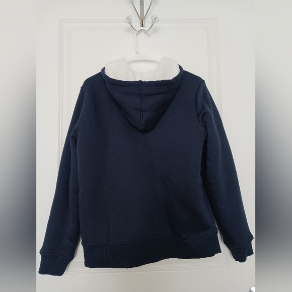 Style & Co - Sherpa Lined Zip-Up Hoodie in Navy Blue - Picture 5 of 5